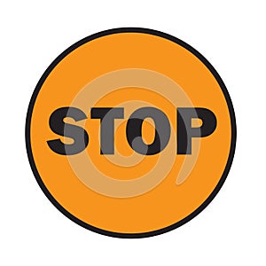 STOP - Safety caution mark