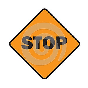 STOP - Safety caution mark