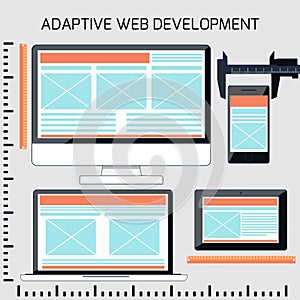 Icons for adaptive web development