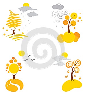 Icons - autumn weather