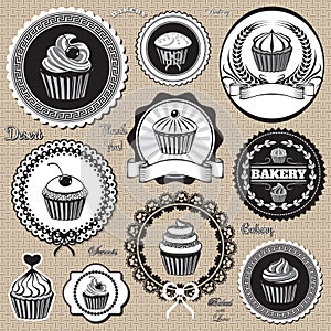 Icons for baking and bakery