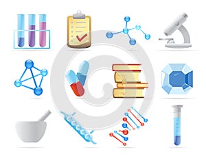 Icons for chemistry