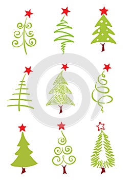 Icons - Christmas trees