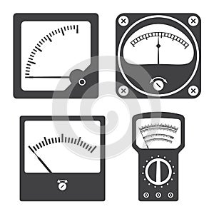 Icons of electrical measuring instruments