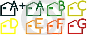 Icons of energetic classification of houses