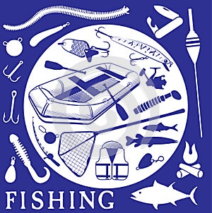 Icons for fishing