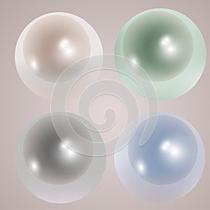 The icons in the form of pearls