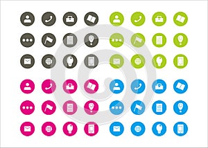 Icons Graphic Resources Circle Template Vector Series 4 photo