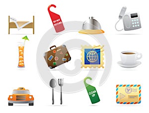 Icons for hotel and services