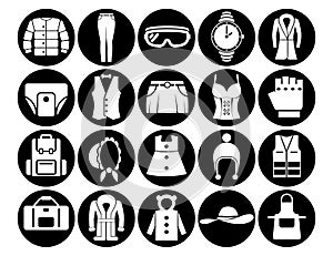Icons logo universal set for web and mobile