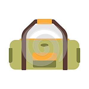 Icons luggage. Flat style summer travel suitcase. Suitcases and backpacks. Vector illustration holiday