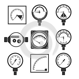Icons of measuring instruments