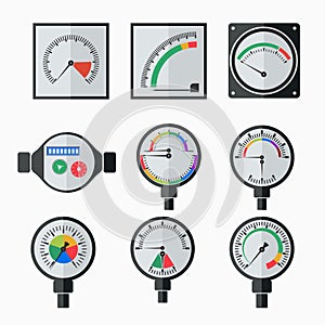 Icons of measuring instruments