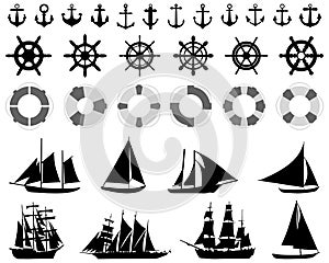 Icons of nautical