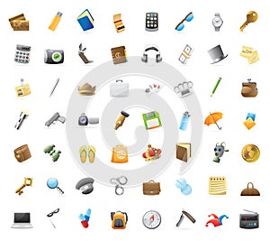 Icons for personal belongings