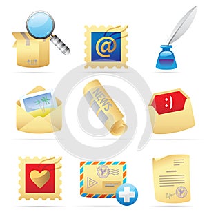 Icons for postal services photo