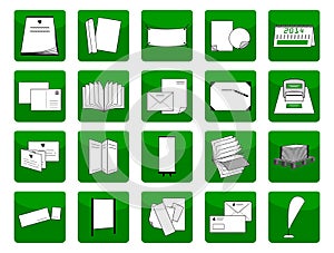 Icons printing items