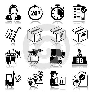 Icons set: Logistics