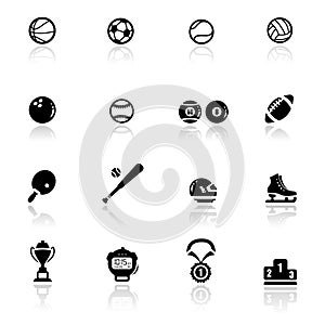 Icons set sports and games