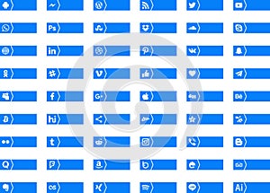 Icons social media group vector