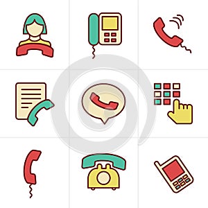 Icons Style Phone icons