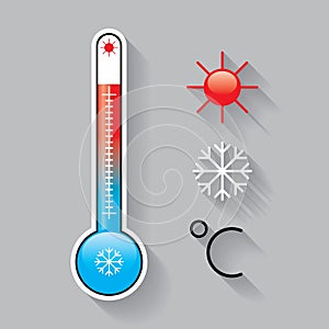 Icons for temperature photo