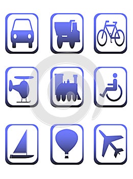 Icons for transportation