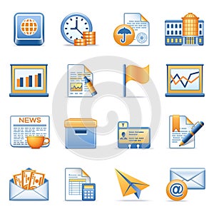 Icons for web blue orange series 5