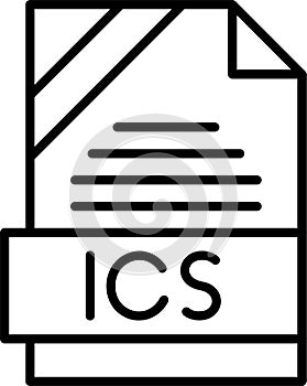 ICS Outline Vector Icon