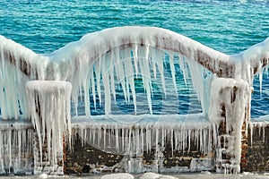 Icy Arch with Icicles