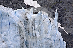 Icy Blue Portage Glacier Crystalline Spike