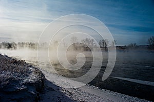 The Icy Bow River, Calgary Alberta