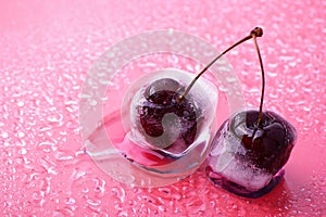 Icy cherries