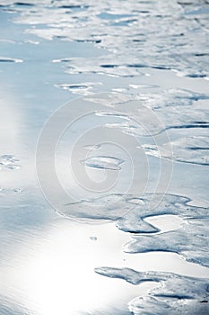 Icy lake