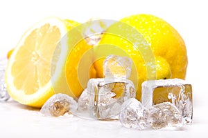 Icy lemons photo