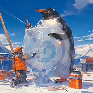 Icy Rescue: Penguin\'s Frozen World