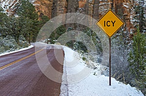 Icy road