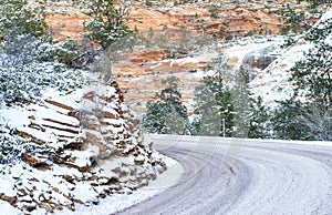 Icy road