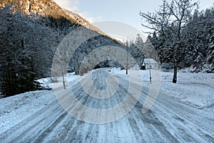 Icy Road, Austria