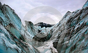 Icy views on Fox Glacier, New Zealand