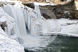 Icy waterfall