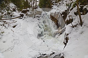 Icy Zhenetskyi  ZhenetsÊ¹kyy  Huk waterfall