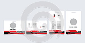 ID Card design template. Sutiable for companies, corporates, offices and many other of business