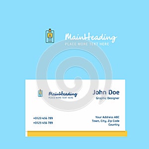 Id card logo Design with business card template. Elegant corporate identity. - Vector