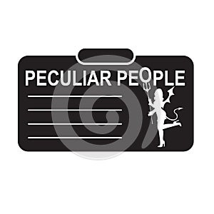 ID card for peculiar people photo