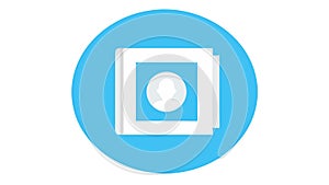 ID Card Profile Icon for User Identification and Personal Data, vector design Generative AI