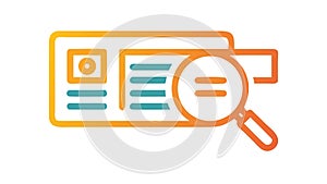 ID Card Scan Icon, vector design Generative AI