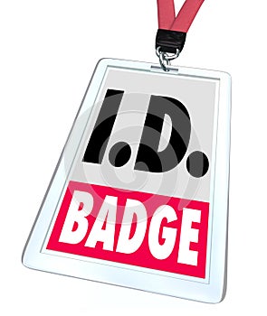 ID Identification Badge Name Tag Access Credentials