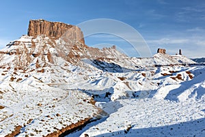 Ida Gulch and Snowy Castle Valley Mesas photo