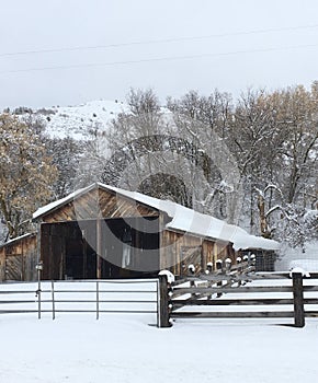 Idaho barn and corrals